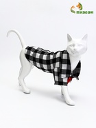 Рубашка для собак «Пианист», размер S, ДС 25, ОГ 35, ОШ 23 см, чёрная  (артикул 10958212)  большой выбор товаров оптом и в розницу по низким ценам с доставкой