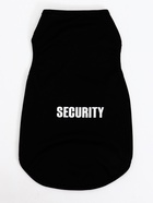 Футболка для животных «Охрана», размер S, ДС 25, ОГ 38 см, чёрная - Фото 6