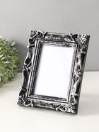 Фоторамка для фото 13×18 см «Узорная», пластик под т. серебро, 19×23.8 см  (артикул 10962752)  большой выбор товаров оптом и в розницу по низким ценам с доставкой