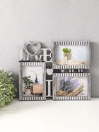 Фоторамка - коллаж на 3 фото 10×15 см «Я люблю тебя», пластик под т. серебро, 31.5×25.5 см  (артикул 10962756)  большой выбор товаров оптом и в розницу по низким ценам с доставкой