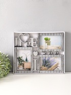 Фоторамка - коллаж на 3 фото 10×15 см «Я люблю тебя», пластик под т. серебро, 31.5×25.5 см  (артикул 10962756)  большой выбор товаров оптом и в розницу по низким ценам с доставкой