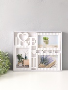 Фоторамка - коллаж на 3 фото 10×15 см «Я люблю тебя», пластик, белая, 31.5×25.5 см - фото 809493436