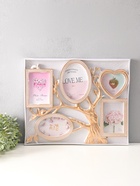 Фоторамка - коллаж на 5 фото 10×15 см, 13×13 см, 13×18 см «Старое дерево», пластик, белая с золотом, 46.5×37.5 см  (артикул 10962758)  большой выбор товаров оптом и в розницу по низким ценам с доставкой