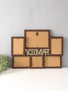 Фоторамка - коллаж на 6 фото 10×10 см, 10×15 см, 15×20 см «Семья», пластик под т. дерево, 49×36 см  (артикул 10962759)  большой выбор товаров оптом и в розницу по низким ценам с доставкой