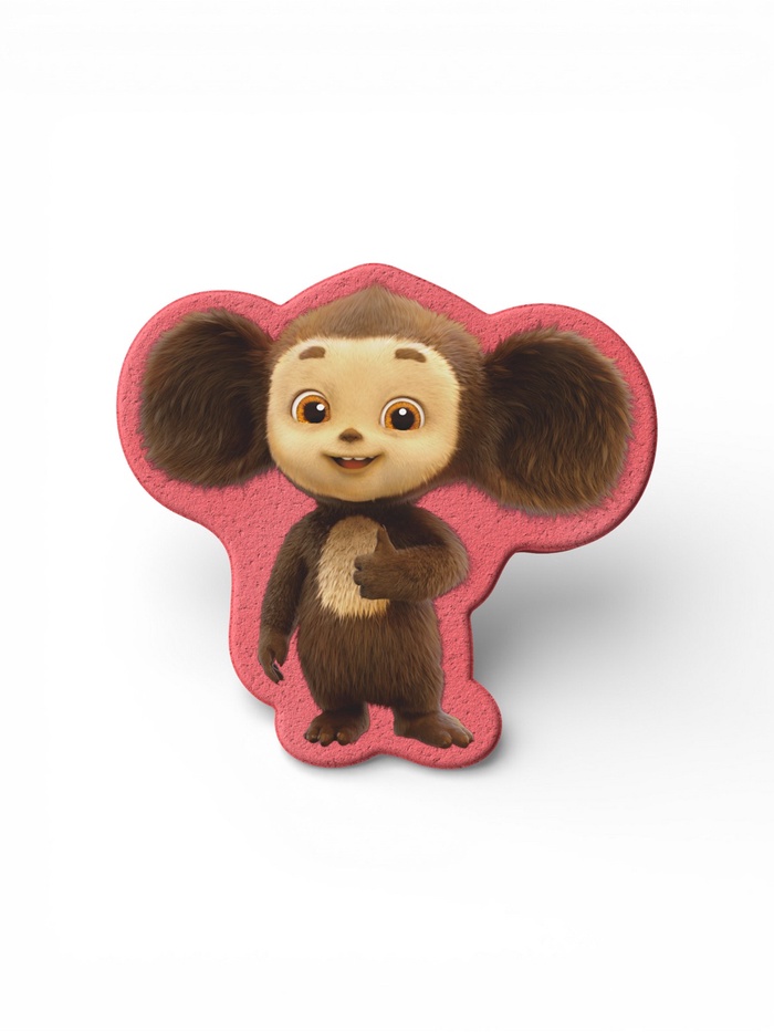 Бомбочка для ванн «Чебурашка» с ароматом клубника, 110 г - Фото 1