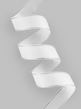 {{photo.Alt || photo.Description || 'УЦЕНКА Лента репсовая 25мм*25±1ярд(23м±1м) серебряные нити №01 белый АУ'}}