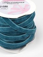 УЦЕНКА Лента бархатная 10 мм × 20 ±1ярд(18 м ±1 м) №72 изумрудный АУ - Фото 4