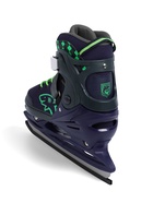 УЦЕНКА Коньки раздвижные BlackAqua, р. 39-42, для фитнеса, синие, зелёные - Фото 4