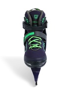 УЦЕНКА Коньки раздвижные BlackAqua, р. 39-42, для фитнеса, синие, зелёные - Фото 5