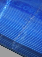 УЦЕНКА Сотовый поликарбонат 4 мм, 2.1×6 м, УФ- защита, 0.47 кг/м², синий - Фото 3