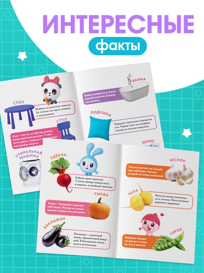 Набор мини - энциклопедий «Малышарики», 4 шт. по 20 стр., 12×17 см