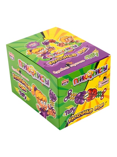 Взрывная карамель «Приколисты: Кулачные бои», с татуировкой, ассорти, 1 г