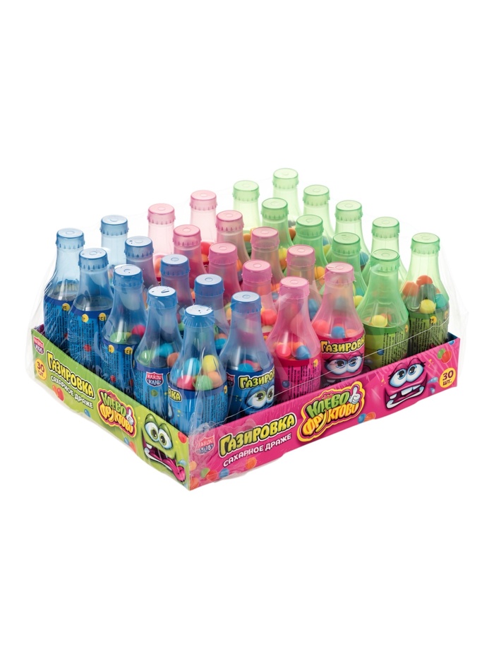 Сахарное драже с хрустящей начинкой «Газировка Клёво-Фруктово», 10 г - Фото 1