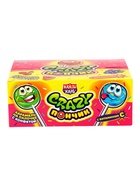 Карамель на палочке с конфетой "Crazy Пончик" ассорти 10гр  (артикул 10984605)  большой выбор товаров оптом и в розницу по низким ценам с доставкой