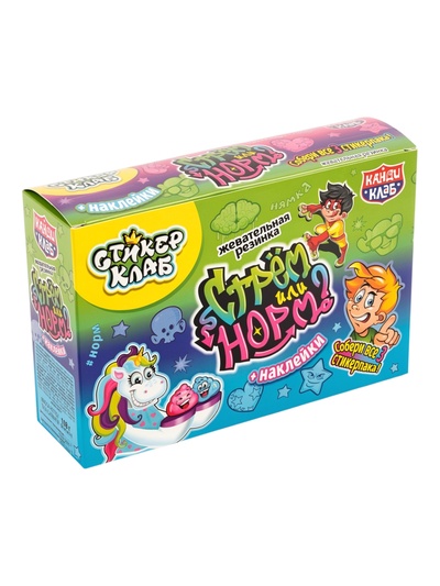 Жевательная резинка «Стикер Клаб: Стрем или Норм?», с наклейками, 3 г