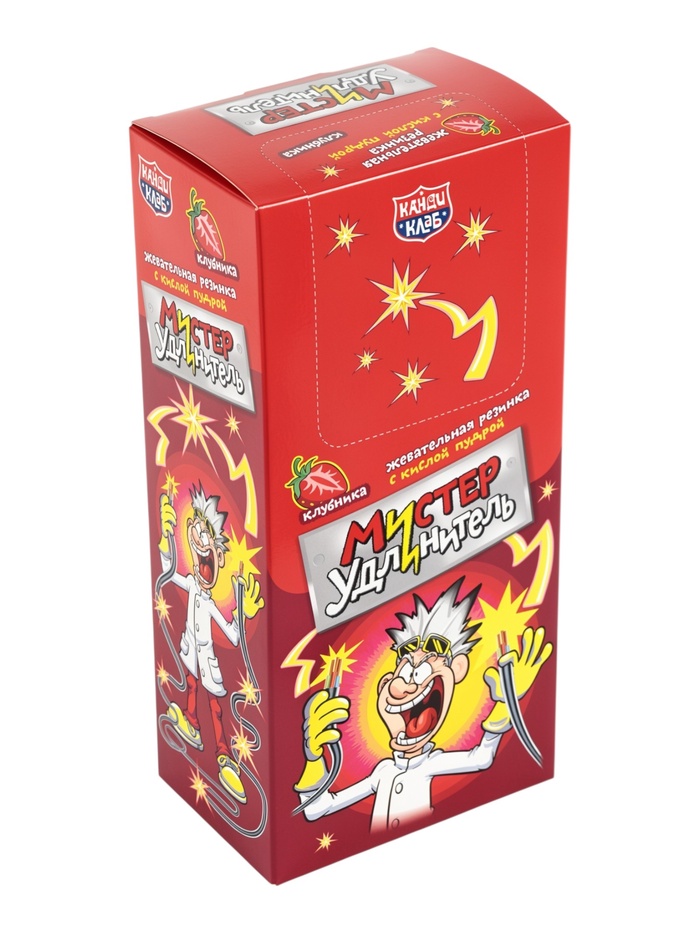 Жевательная резинка «Мистер удлинитель», с кислой пудрой, со вкусом колы, 18 г