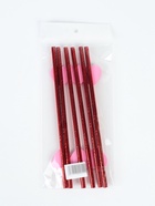 Трубочки для коктейлей «Сердце», красные, 6 шт. - Фото 5