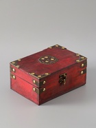 УЦЕНКА Шкатулка для украшений «Сундучок. Тайны короля», с заклёпками, бордо, дерево, 18×12×7.5 см - Фото 2