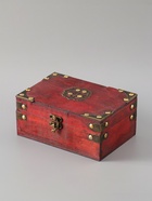 УЦЕНКА Шкатулка для украшений «Сундучок. Тайны короля», с заклёпками, бордо, дерево, 18×12×7.5 см - Фото 3