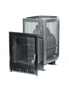 Печь для бани «Сибирь 20 ПРО», чугунная, с сеткой, со стеклом - Фото 4