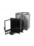 Печь для бани «Сибирь 24 ПРО», чугунная, с сеткой, со стеклом - Фото 2