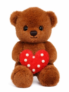 Мягкая игрушка «Мишка с сердечком», 30 см