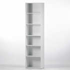 УЦЕНКА Стеллаж Лофт 1900 6 ниш, 1916х244х500, Белый - Фото 1