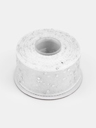 УЦЕНКА Лента декоративная с глиттером 38 мм × 10 ±0.5ярд(9.1 м ±0.5 м) белый/серебряный АУ 10990076