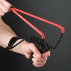 УЦЕНКА Рогатка «Стрела», 27×10.5 см, с упором, металл, чёрная - Фото 3