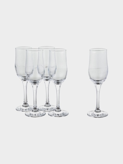 УЦЕНКА Набор бокалов для шампанского PaşabahçeTulipe, 200 мл, 5 шт.