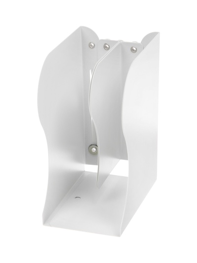 Подставка для книг раздвижная 3 отделения, металл, белая