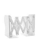 Подставка для книг раздвижная 3 отделения, металл, белая - Фото 7