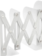 Подставка для книг раздвижная 3 отделения, металл, белая - фото 69175031