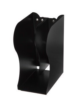 Подставка для книг раздвижная 3 отделения, металл, черная 10952714