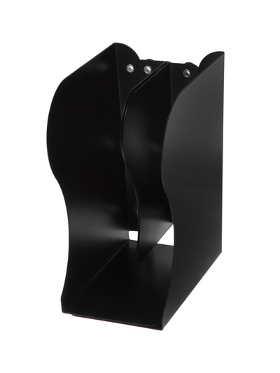 Подставка для книг раздвижная 3 отделения, металл, черная