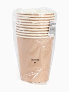 Стаканы одноразовые бумажные для кофе «Теплее», цвет бежевый, 10 шт., 250 мл 10977436