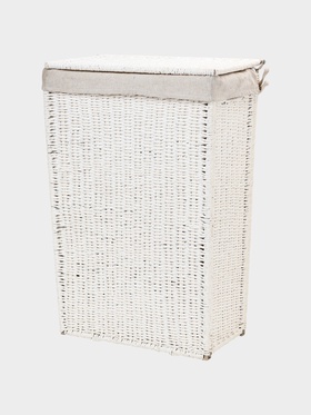 {{photo.Alt || photo.Description || 'УЦЕНКА Корзина для белья прямоугольная «Классика», 37×22×55 см, белая'}}