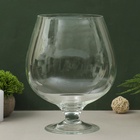 УЦЕНКА Ваза "Бренди" бокал на ножке d-17.5см, h-29х23,5см, 7л 2073 прозрачная - Фото 1