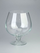 УЦЕНКА Ваза "Бренди" бокал на ножке d-17.5см, h-29х23,5см, 7л 2073 прозрачная - Фото 2