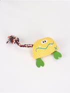 Игрушка мягкая для собак "Монстрик с канатом", с пищалкой, 23 см, желтая  (артикул 10949551)  большой выбор товаров оптом и в розницу по низким ценам с доставкой