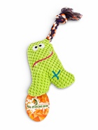 Мягкая игрушка для собак «Монстрик с канатом», 23 см, с пищалкой, зелёная 10949552