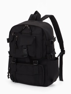 Рюкзак школьный, спортивный, однотонный, 1 отделение, 8 карманов, 31×12×42 см, чёрный  (артикул 10961112)  большой выбор товаров оптом и в розницу по низким ценам с доставкой