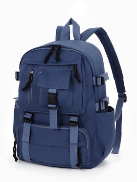 Рюкзак 31*12*42 см, 1 отд, 8 н/карм, синий  (артикул 10961113)  большой выбор товаров оптом и в розницу по низким ценам с доставкой