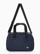 Сумка дорожная, однотонная, наружный карман, регулирующийся ремень, 39×20×25 см, синяя - Фото 2