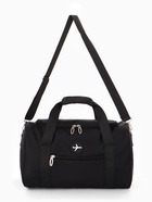 Сумка дорожная «Самолёт», 1 карман, регулирующийся ремень, 39×20×25 см, чёрная - Фото 1