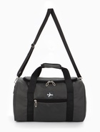 Сумка дорожная «Самолёт», 1 карман, регулирующийся ремень, 39×20×25 см, серая - Фото 1