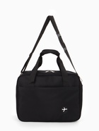 Сумка дорожная «Полёт», наружный карман, длинный ремень, 30×20×40 см, чёрная - фото 809502773