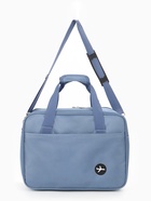 Сумка дорожная «Полёт», наружный карман, длинный ремень, 30×20×40 см, голубая - Фото 2