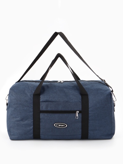 Сумка спортивная, 1 карман, длинный ремень, 53×23.5×28.5 см, синяя