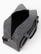 Сумка дорожная, 2 кармана, длинный ремень, 53×23×34 см, серая - Фото 8